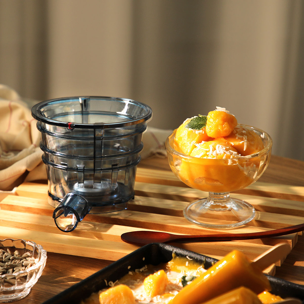 How to Properly Use the Sorbet Strainer